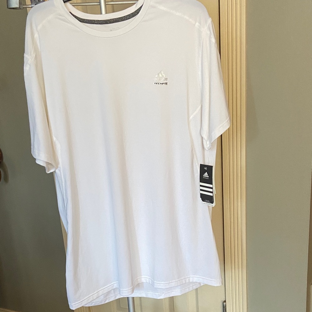 Adidas Men's White Short Sleeve Training Tee Size XL